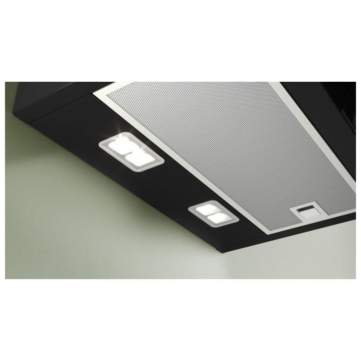 Hotte décor murale - inclinée verre - BOSCH SER4 - DWK67FN60 Noir -
