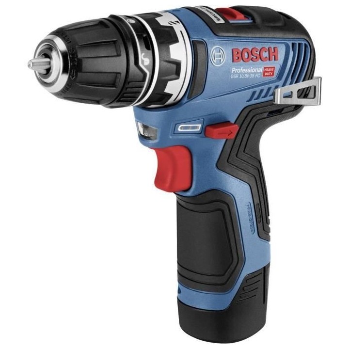 Perceuse-visseuse Bosch Professional GSR 12V-35 FC + embouts + 2 Batte