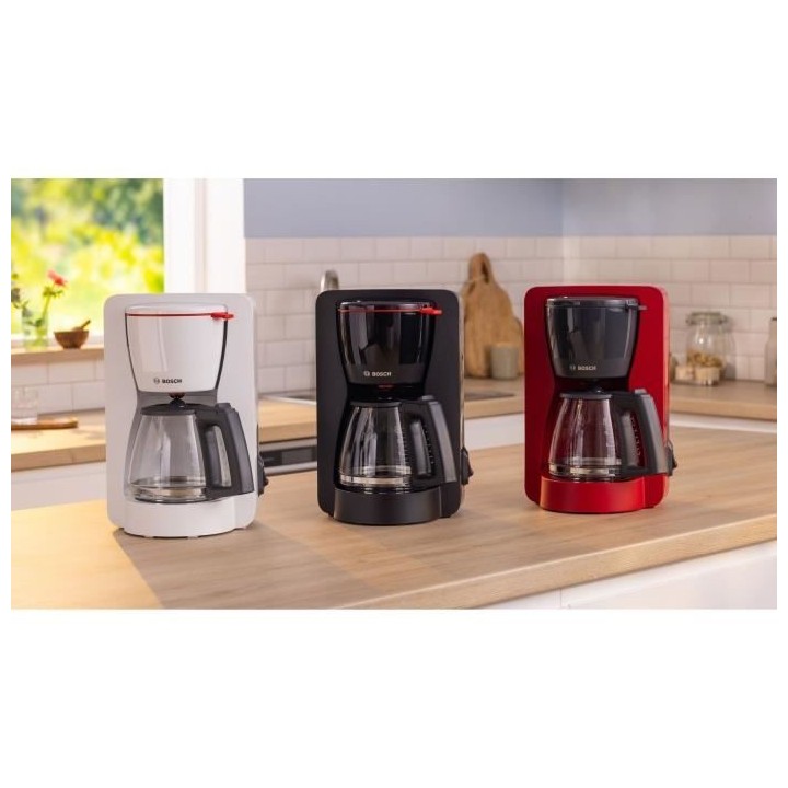 Cafetiere Filtre - BOSCH - TKA2M114 MyMoment - Rouge - Capacité 1,25L