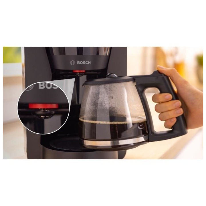 Cafetiere Filtre - BOSCH - TKA2M113 MyMoment - Noire - Capacité 1,25L