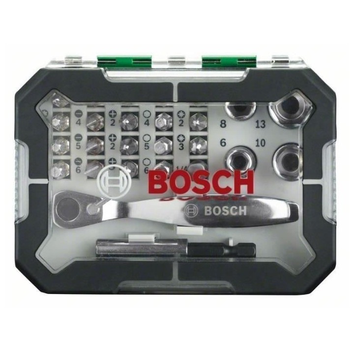 Set embout de vissage Bosch (Kit 26 pieces, Assortiment d'embouts de