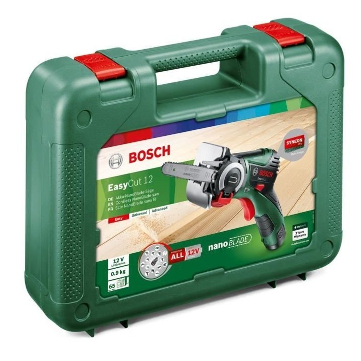 Scie coupe droite sans-fil Bosch - Easycut 12 - Lame NanoBlade bois -