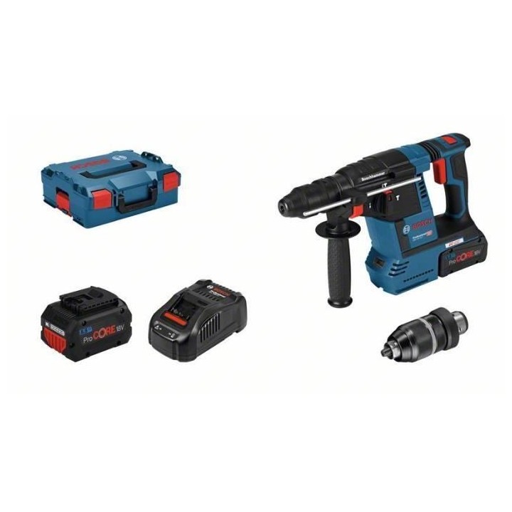 Perforateur SDS Plus Bosch Professional GBH 18V-26F, avec 2 batteries