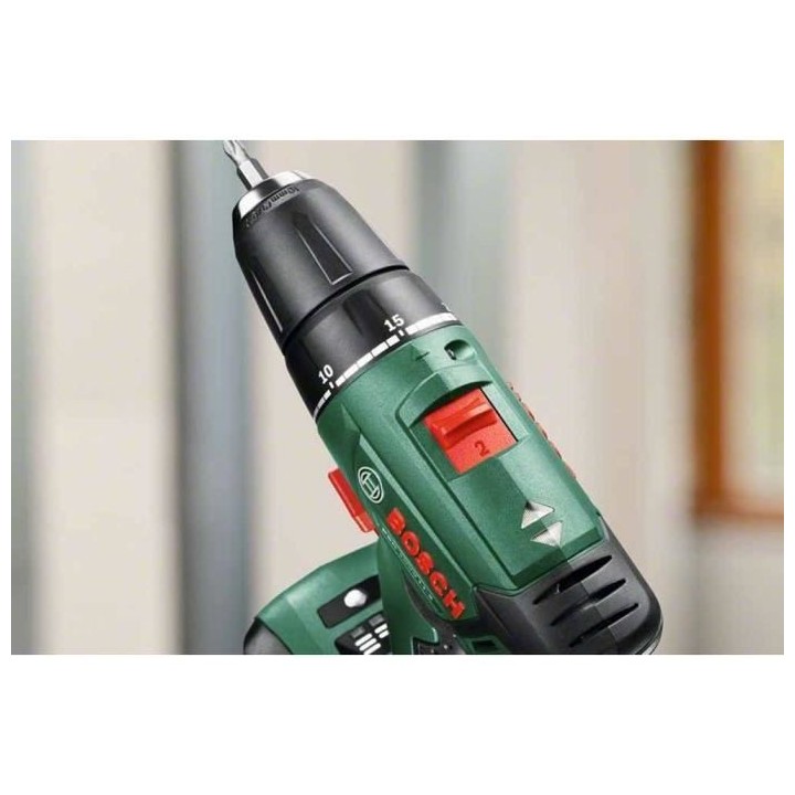 Pack 3 outils sans-fil 18V Bosch - Perceuse PSR 1800 LI-2 + scie saute