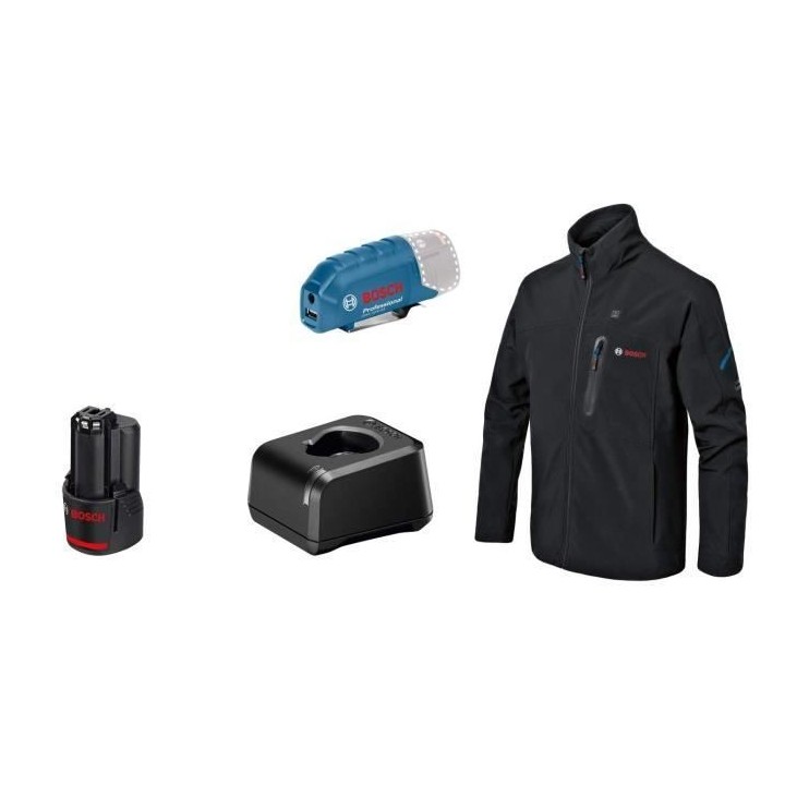Veste chauffante GHJ 12+18V XA taille M avec batterie 12V - 06188000FY