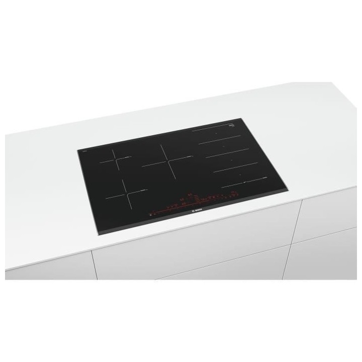 Table induction grande largeur - BOSCH SER8 - PXV875DV1E - Noir - 5-fo