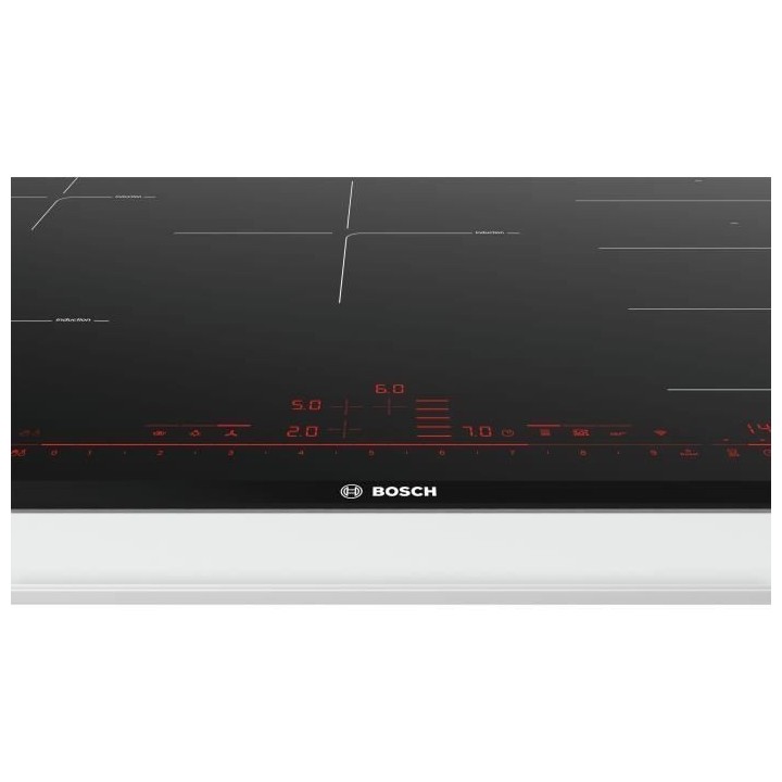 Table induction grande largeur - BOSCH SER8 - PXV875DV1E - Noir - 5-fo