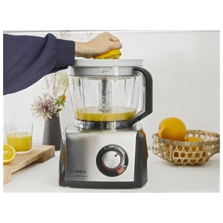 BOSCH - MC812M844 - Robot multifonction - 1250W - Inox + Noir