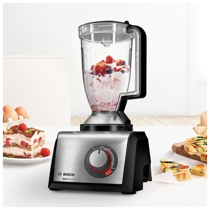 BOSCH - MC812M844 - Robot multifonction - 1250W - Inox + Noir