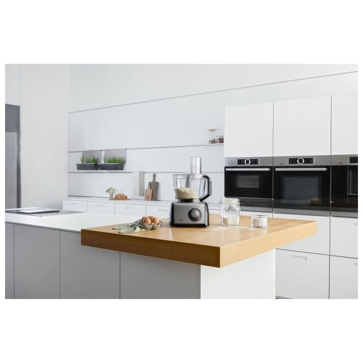 BOSCH - MC812M844 - Robot multifonction - 1250W - Inox + Noir