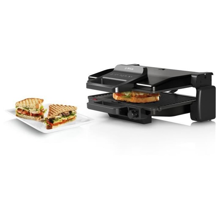 Grille-Viande - BOSCH - TCG3323 - Noir Mat - 2000W - thermostat 5 nive