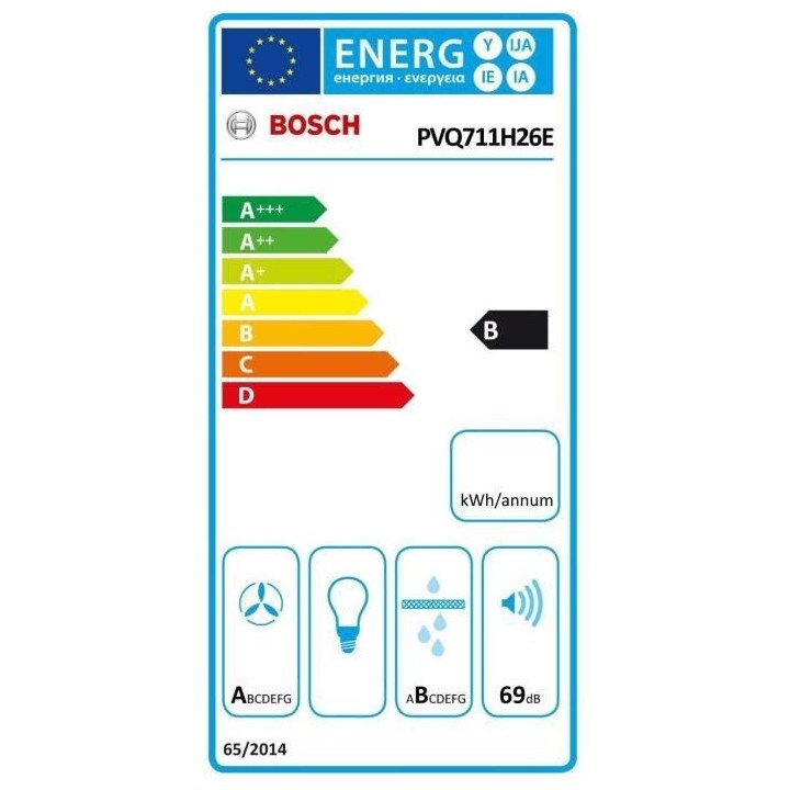 Table induction aspirante - BOSCH SER6 - PVQ711H26E Noir - 4-foyers -