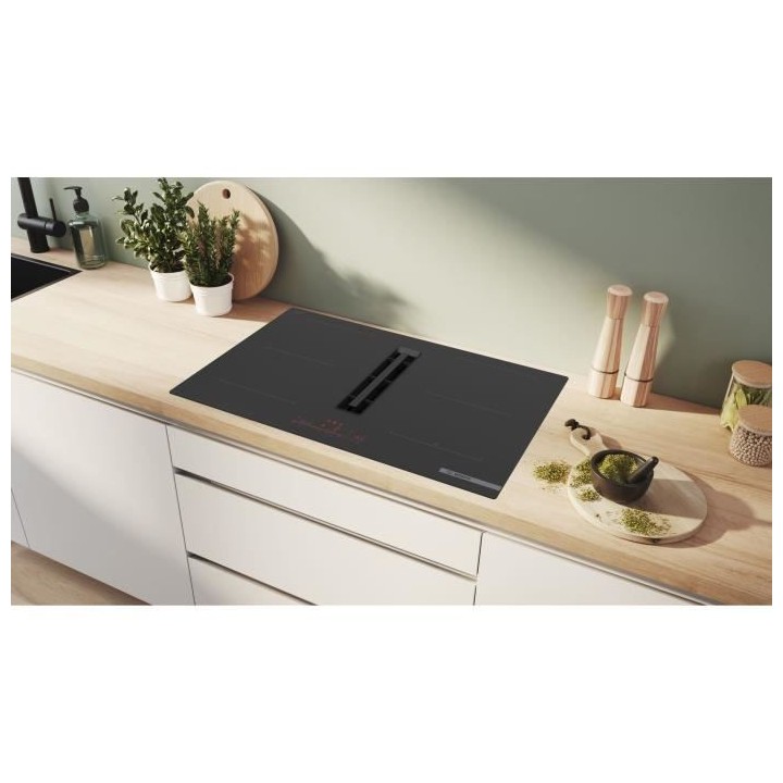 Table induction Aspirante - BOSCH SER6 - PVQ811H26E Noir - 4-foyers -