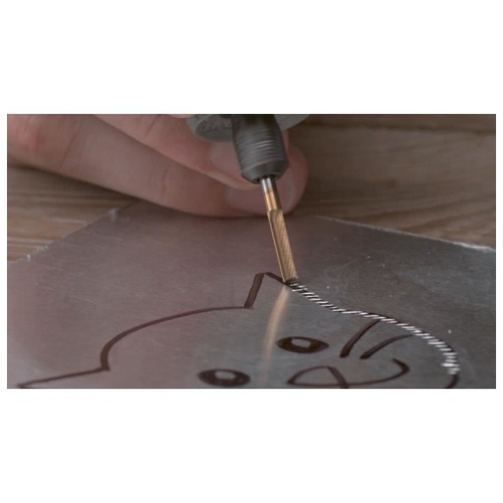 Fraise en carbure de tungstene haute longévité Dremel Max 9901 - ø3