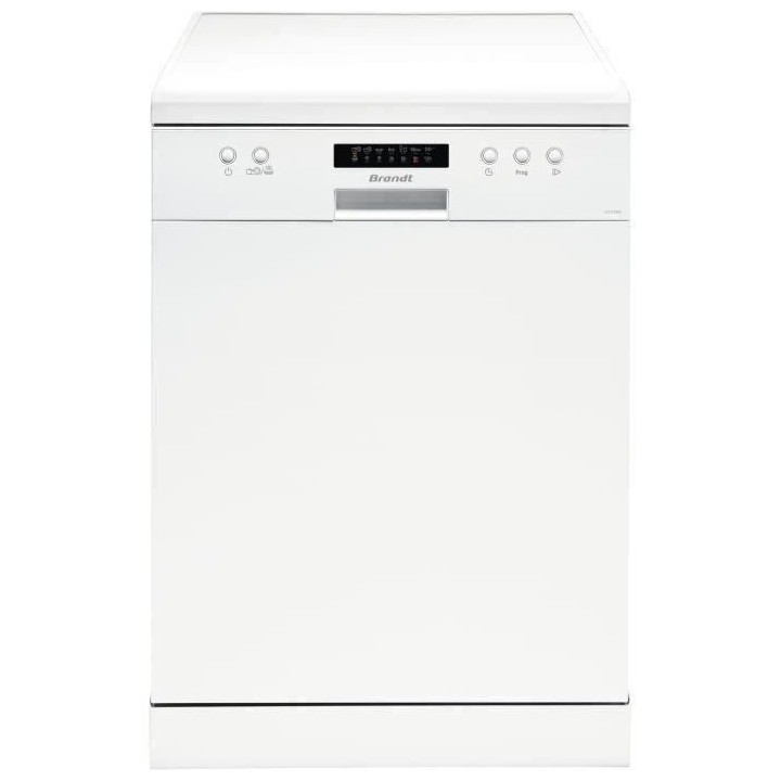 Lave-vaisselle pose libre BRANDT LVC128W - 12 couverts - Induction - L