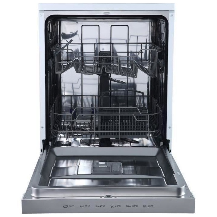 Lave-vaisselle pose libre BRANDT LVC128W - 12 couverts - Induction - L