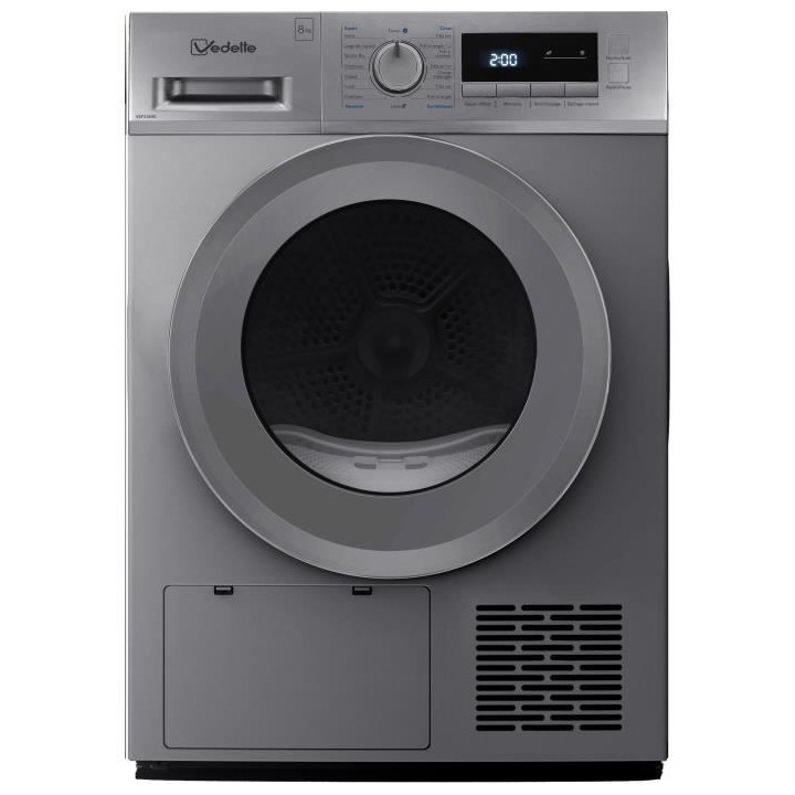 Seche-linge pompe a chaleur VEDETTE VSF318HS - 8 kg - L60cm - Classe A