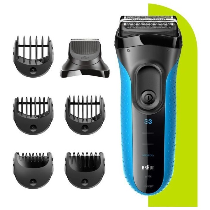 Rasoir électrique barbe homme - BRAUN - Series 3 Shave & Style 3010BT
