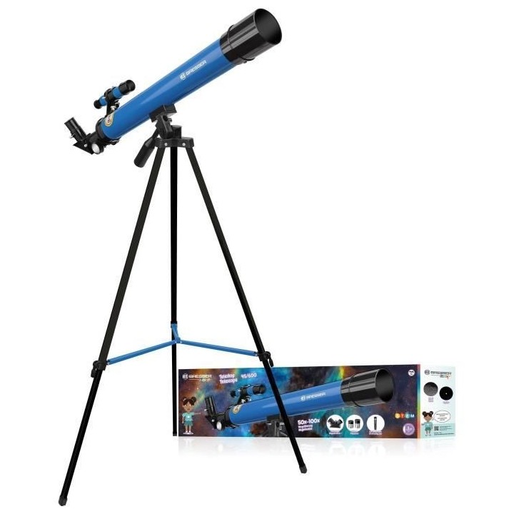 Lunette astronomique 45/600 AZ - BRESSER JUNIOR - Grossissement jusqu'