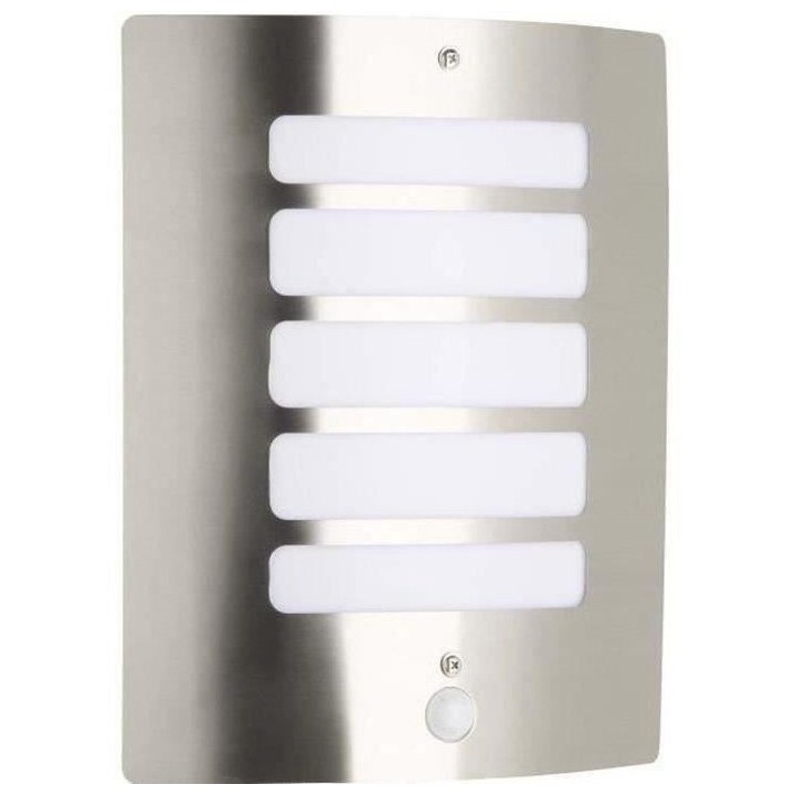 Applique extérieure avec détecteur TODD Acier - Brilliant - 1x60W -