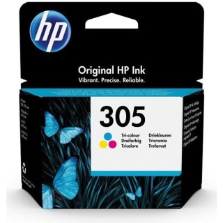 HP 305 Cartouche d'encre trois couleurs authentique (3YM60AE) pour HP