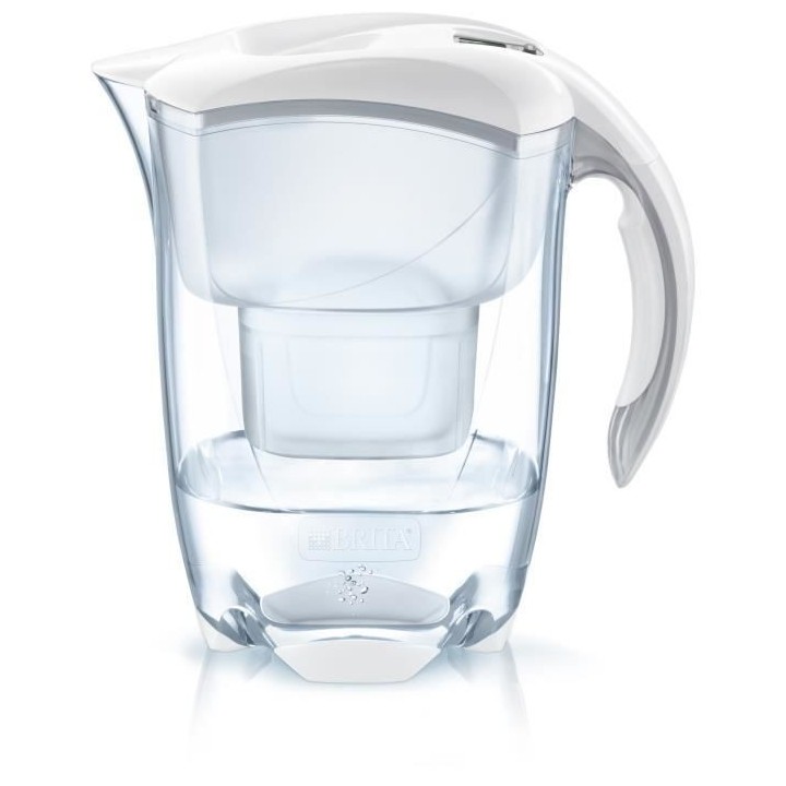 Carafe filtrante - BRITA - ELEMARIS - Blanc - 1 filtre MAXTRA +
