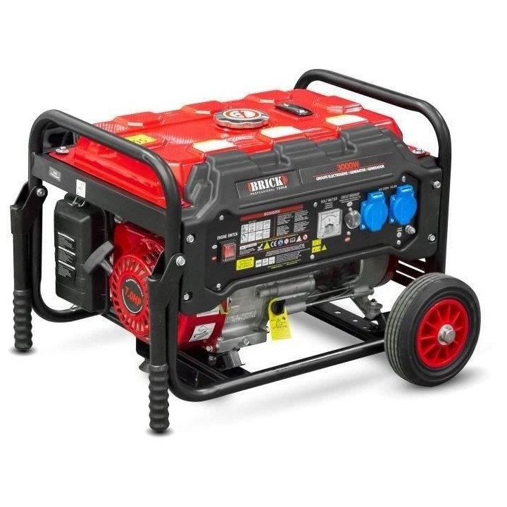 Groupe électrogene Essence - BRICK BG3002RV - Générateur max 3000W
