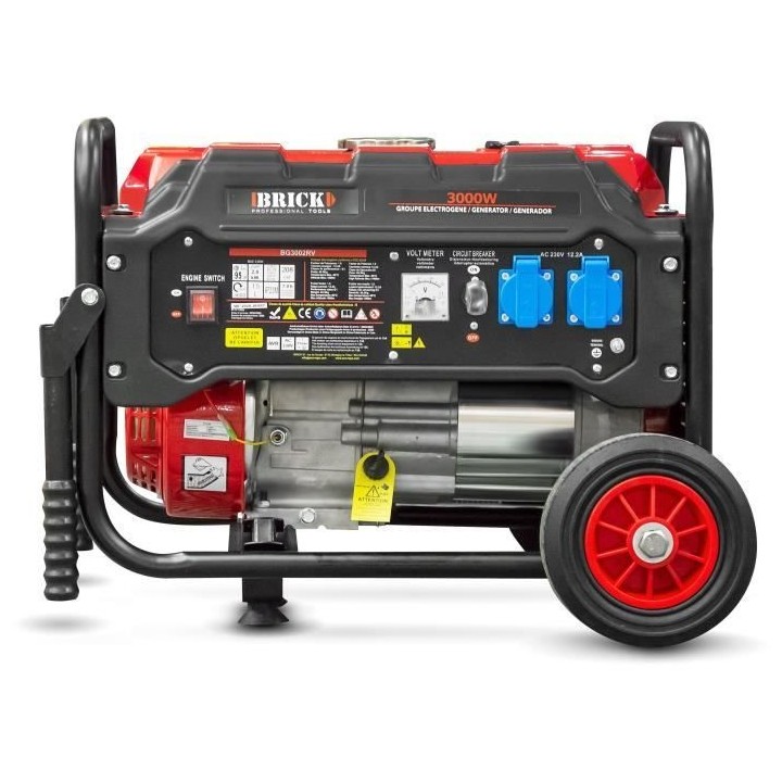 Groupe électrogene Essence - BRICK BG3002RV - Générateur max 3000W