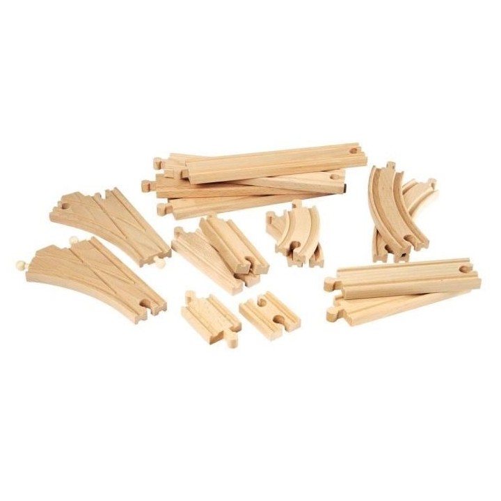 Coffret Evolution Intermédiaire 16 Rails - BRIO - 33402 - Circuit de