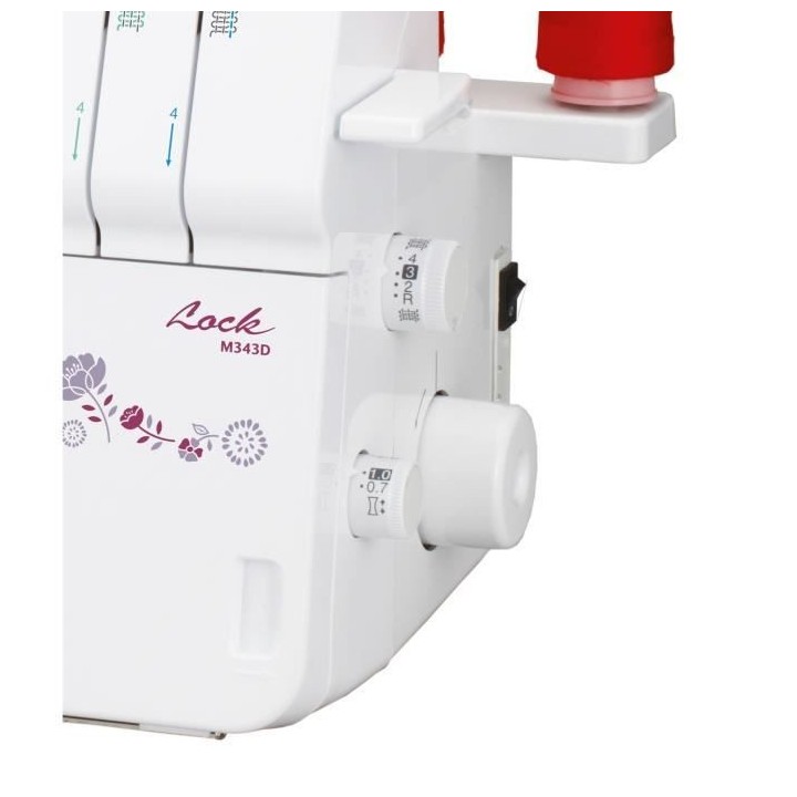 Surjeteuse BROTHER M343D - 2 aiguilles, bras libre, parcours d'enfilag