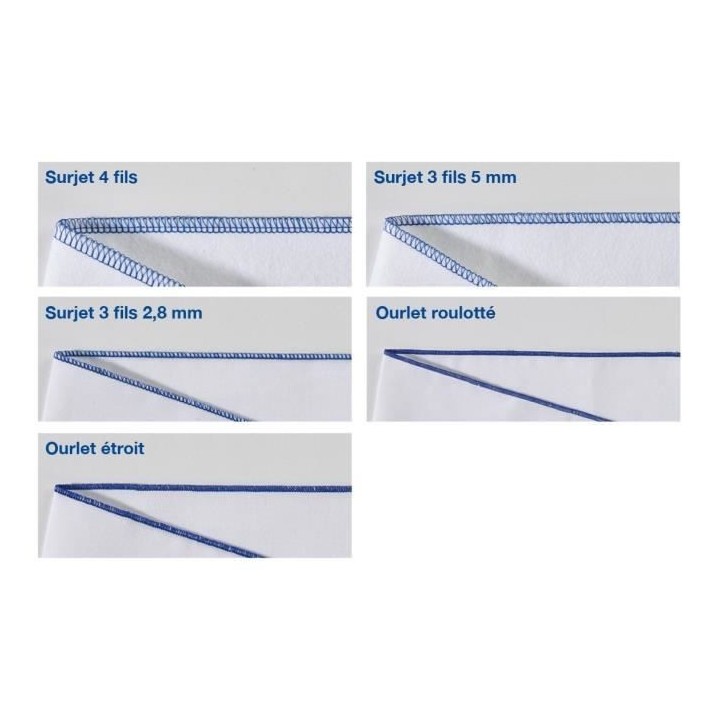 Surjeteuse BROTHER M343D - 2 aiguilles, bras libre, parcours d'enfilag