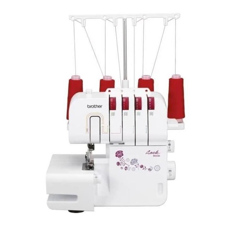 Surjeteuse BROTHER M343D - 2 aiguilles, bras libre, parcours d'enfilag