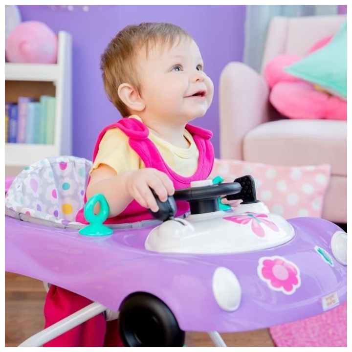 BRIGHT STARTS Trotteur 3 en 1, petit bolide, 3 modes de jeux évolutif