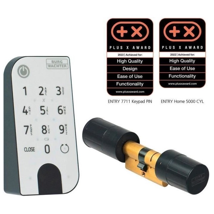 Cylindre électronique BURG-WÄCHTER secuENTRY Home 5001 avec clavier
