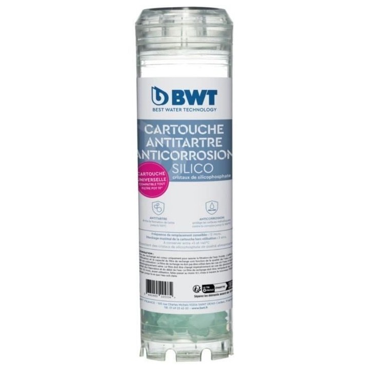 Cartouche - BWT - antitartre anti-corrosion - Silicophosphate, remplac
