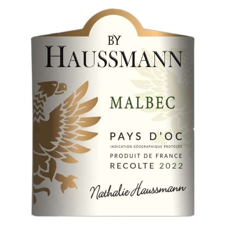 By Haussmann Malbec Pays d'Oc - Vin rouge de Languedoc