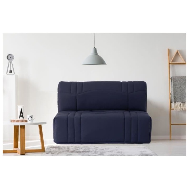 Banquette BZ DREAM - Tissu 100% Coton bleu foncé - Couchage 140x190 c