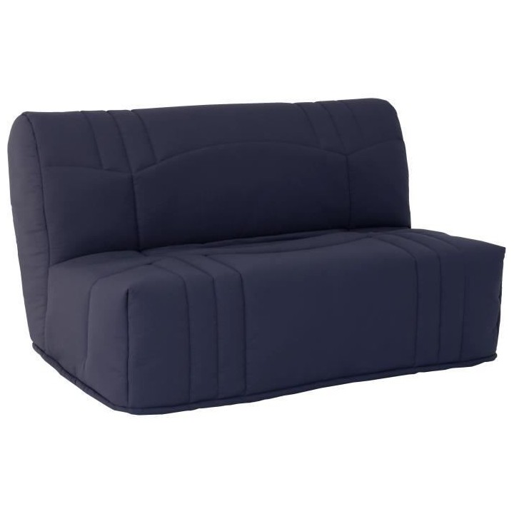 Banquette BZ DREAM - Tissu 100% Coton bleu foncé - Couchage 140x190 c