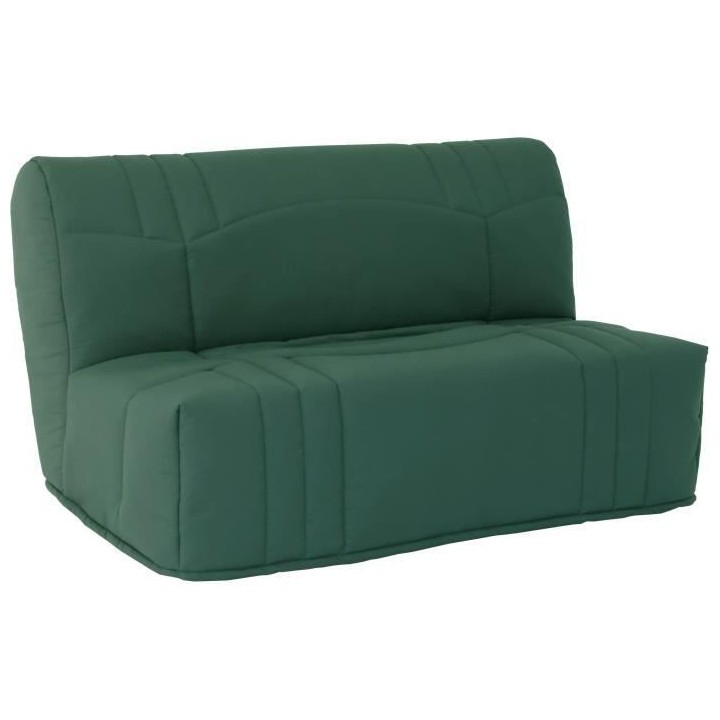 Banquette BZ DREAM - Tissu 100% Coton vert foret - Couchage 140x190 cm