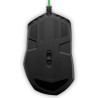 Souris de jeu 200 pour HP Pavilion - Filaire USB - 5 boutons - 3200 DPI - Noir/Vert