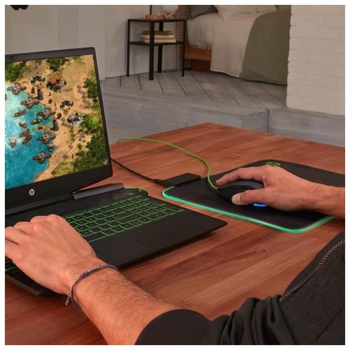 Souris de jeu 200 pour HP Pavilion - Filaire USB - 5 boutons - 3200 DP