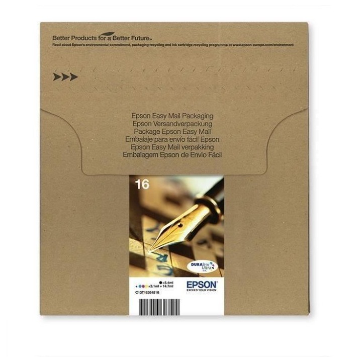 EPSON EasyMail Multiplack T1626 - Stylo plume - Noir, jaune, cyan, mag