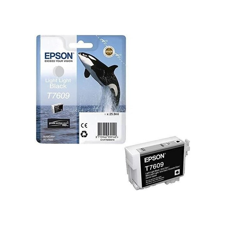 EPSON Cartouche d'encre T7609 Noir clair - Orque (C13T76094010)