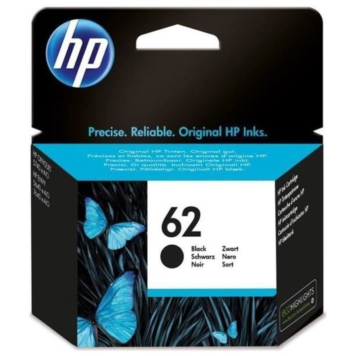 HP 62 Cartouche d'encre noire authentique (C2P04AE) pour HP Officejet