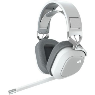 Casque Gaming Sans Fil CORSAIR HS80 RGB Wireless Blanc Son Dolby Atmos