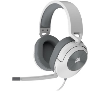 Casque gaming CORSAIR HS55 STEREO - Blanc, Micro-casque filaire jack 3