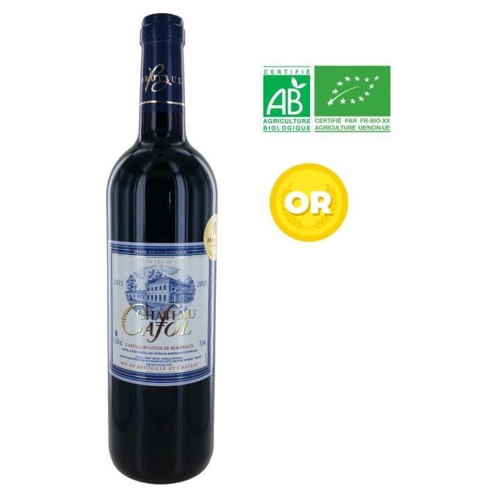 Château Cafol 2015 Castillon Côtes de Bordeaux - Vin rouge de Bordea