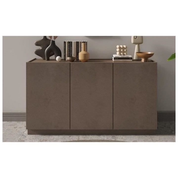Buffet haut FIRENZE - Bronze et Chene Mercure - 3 portes - Style conte