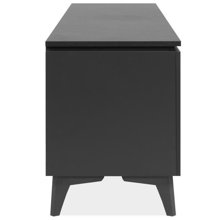Meuble TV - Bertrix 56A - Ardoise / anthracite - 177x51,5x40 cm - 2 po