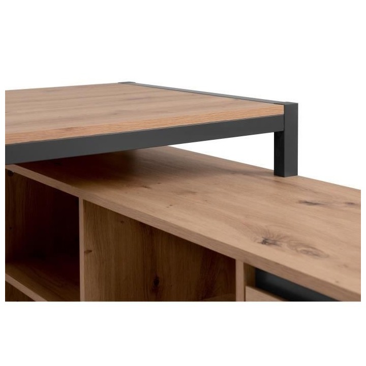 Bureau d'angle réversible Denver - Panneaux de particules - Coloris c